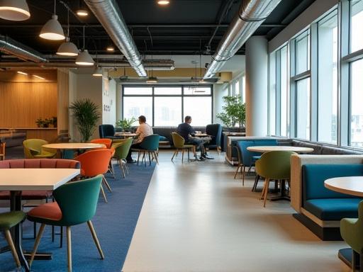 自然光が差し込むコワーキングスペース